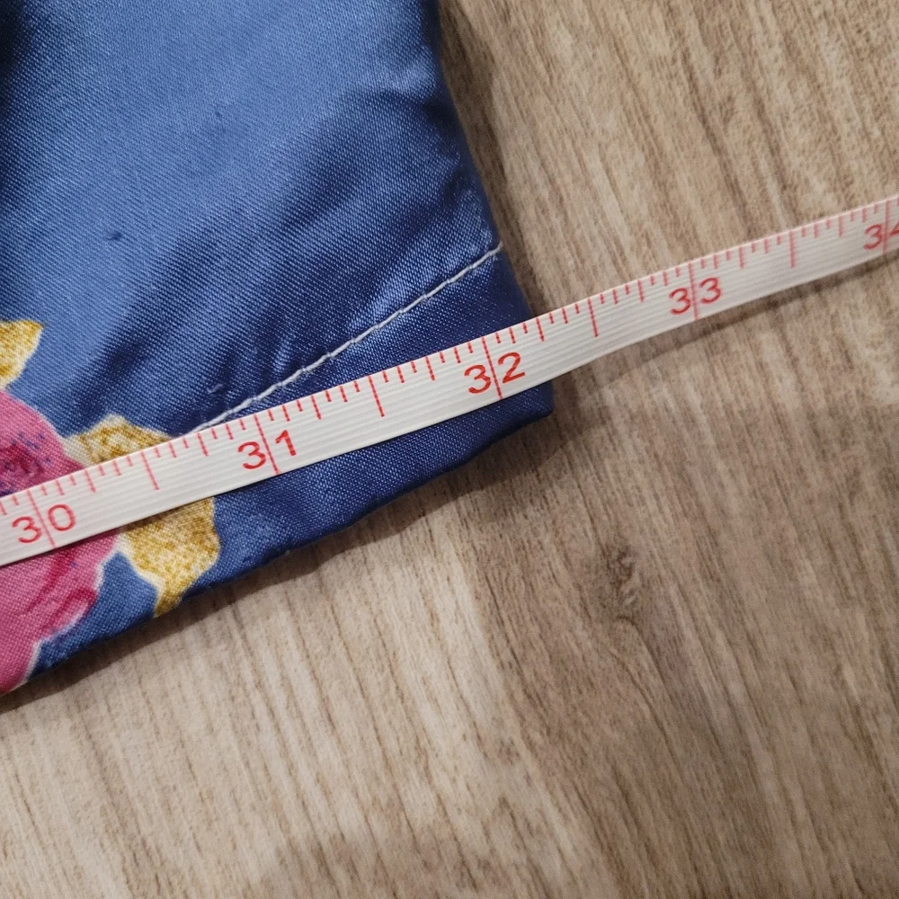 Lameera Sleeveless Jean Polyester Floral 90s Retro Vintage Dress Size Medium - Picture 8 of 9